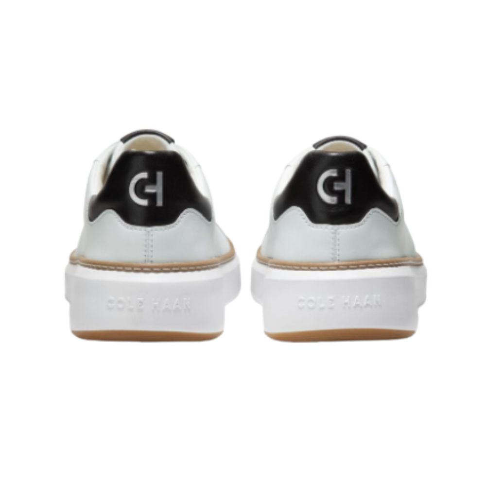 Cole Haan Men’s GrandPrø Topspin Leather Sneakers – Optic White, Med