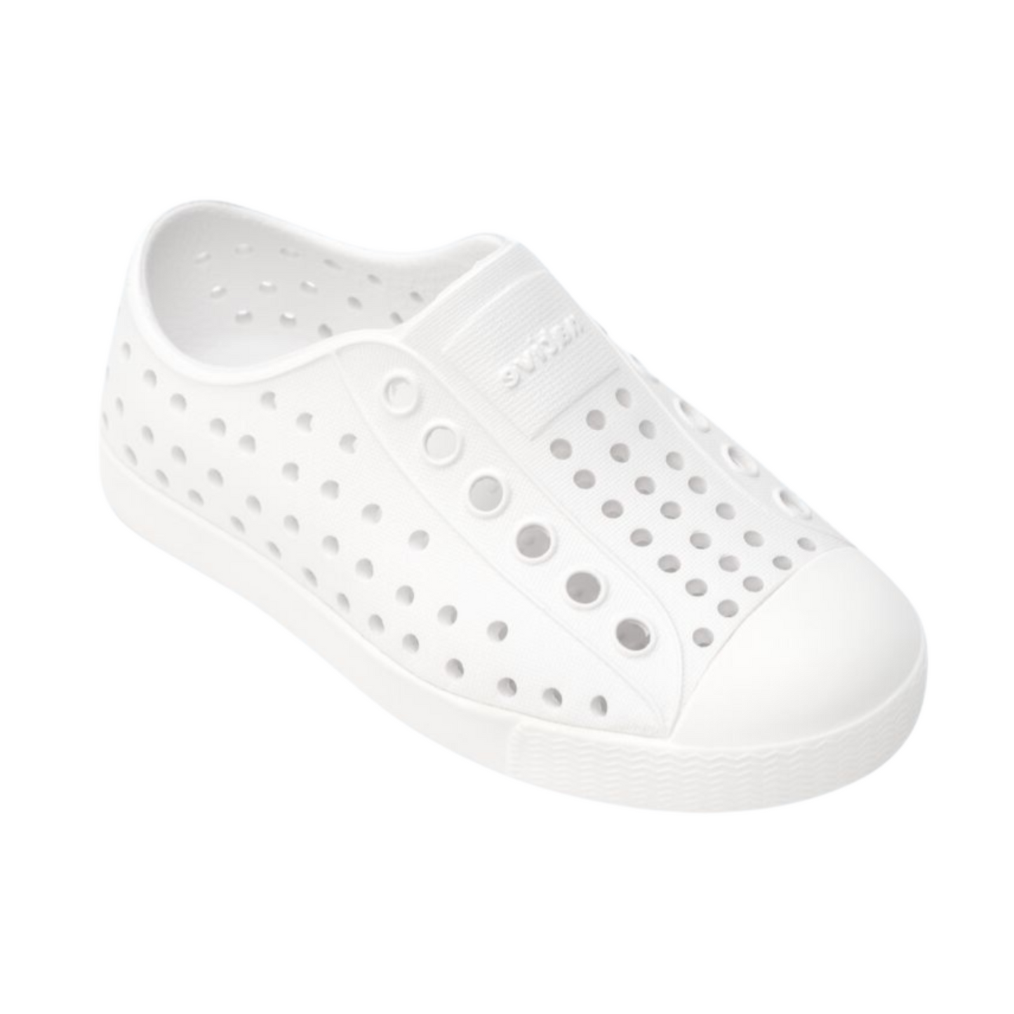 Native Shoes Jefferson Child Lightweight Waterproof Sneakers Shell White
