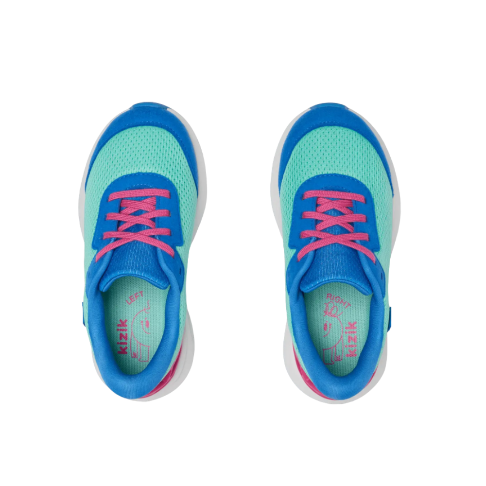 Kizik Kids Athens 2 Slip On Sneaker Hands-Free Athletic Running Shoes Cockatoo
