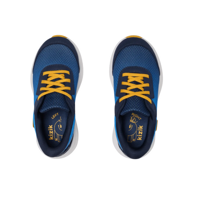Kizik Kids Athens 2 Hands-Free Sneaker - Super Sonic/Naval Academy