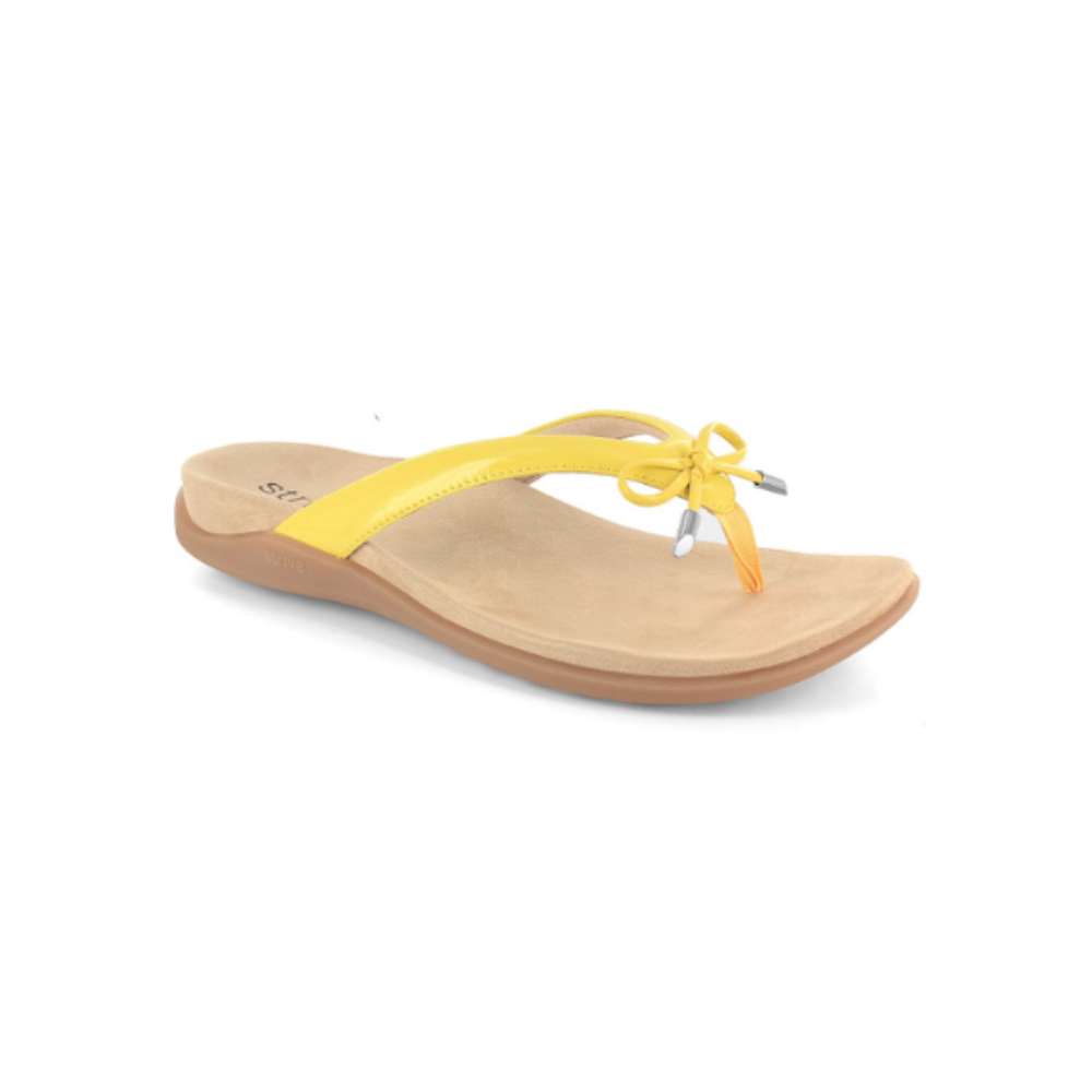 Strive Island – Women's Ray Flower Orthotic Arch Support Leather Sandal