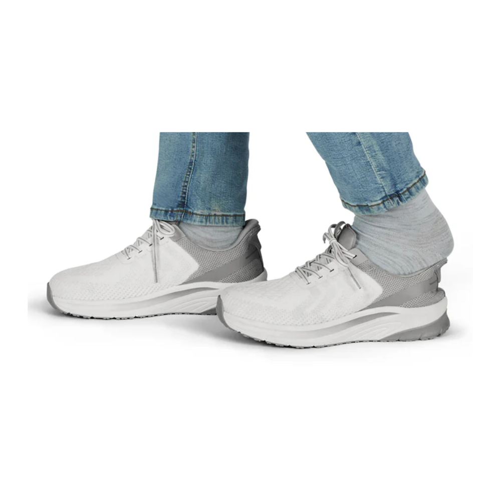 Orthofeet Men’s Tilos Hands‑Free Athletic Sneaker – White  20023M