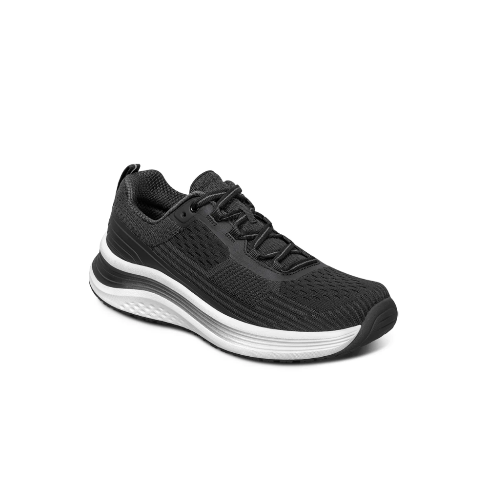 Orthofeet Relay - Women's Running Shoe - Black 87001