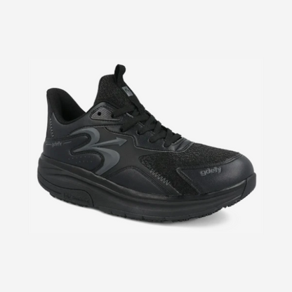 GDEFY Energiya Men’s Plantar Fasciitis Walking Shoes Black Size 14 US