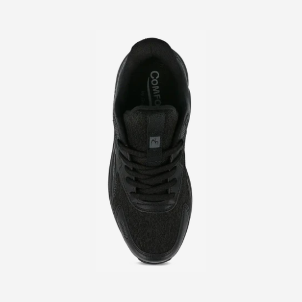 GDEFY Energiya Men’s Plantar Fasciitis Walking Shoes Black Size 14 US