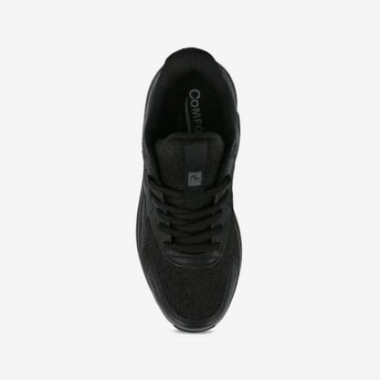 GDEFY Energiya Men’s Plantar Fasciitis Walking Shoes Black Size 14 US