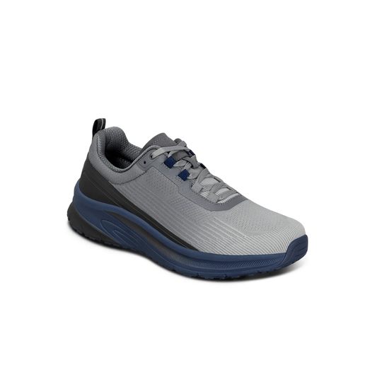 Orthofeet Men’s Race  – Grey / Navy 27004 Wide