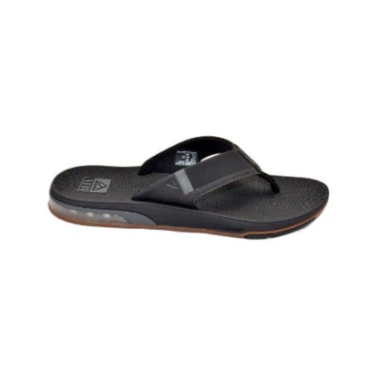 Reef Men's Fanning Bottle Opener Flip Flop Thong Sandal - Black Low