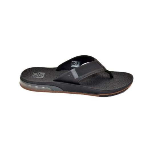 Reef Men's Fanning Bottle Opener Flip Flop Thong Sandal - Black Low