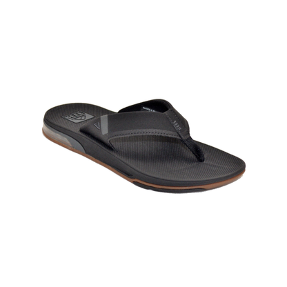Reef Men's Fanning Bottle Opener Flip Flop Thong Sandal - Black Low