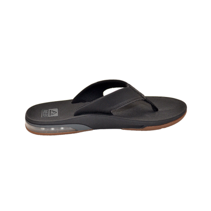 Reef Men's Fanning Bottle Opener Flip Flop Thong Sandal - Black Low