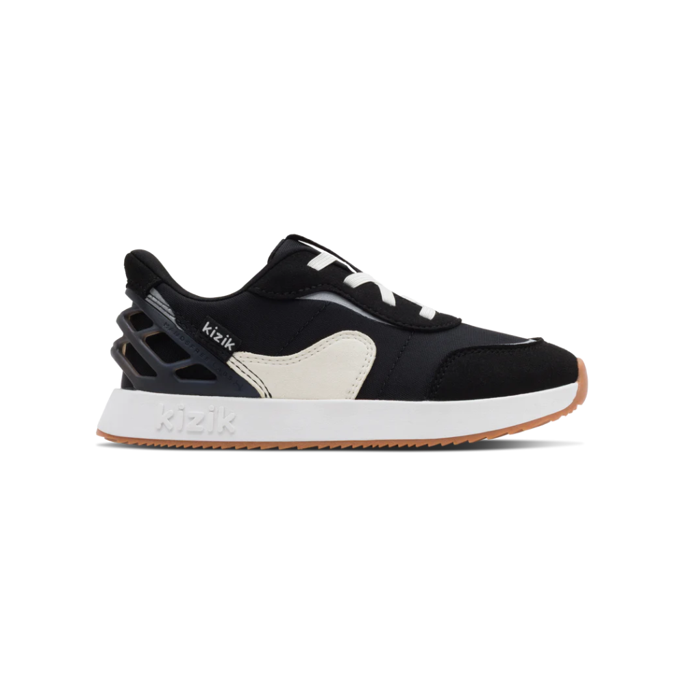 Kizik Orlando Kids Hands-Free Sneakers Easy Slip-On Black / White