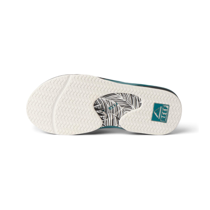 REEF Men's Fanning Bottle Opener Water-Friendly Flip-Flops - Grey/Palm/Spruce