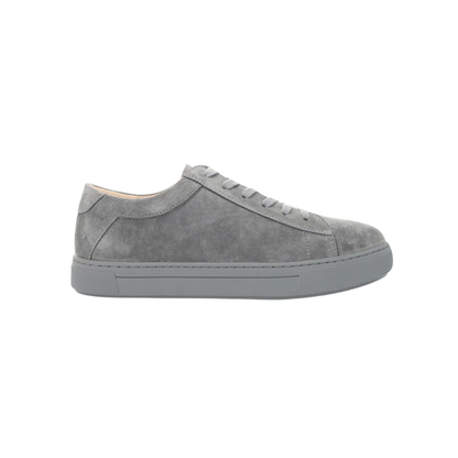 Propét Kenji Men’s Casual Suede Sneakers – Grey Med, XX Wide