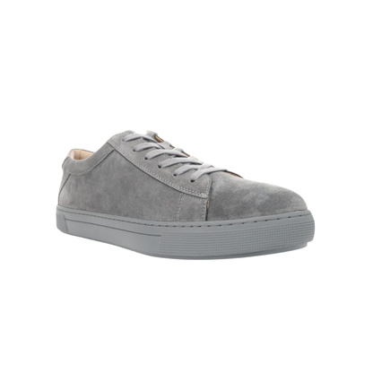 Propét Kenji Men’s Casual Suede Sneakers – Grey Med, XX Wide