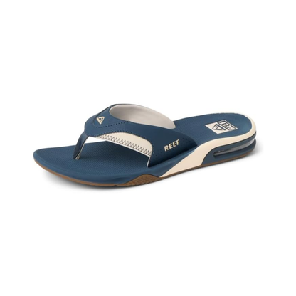 Reef Fanning Men's Sandals Bottle Opener - Navy/Oat