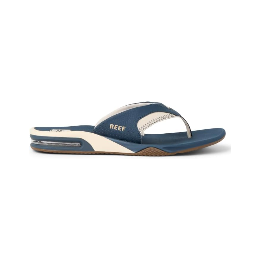 Reef Fanning Men's Sandals Bottle Opener - Navy/Oat