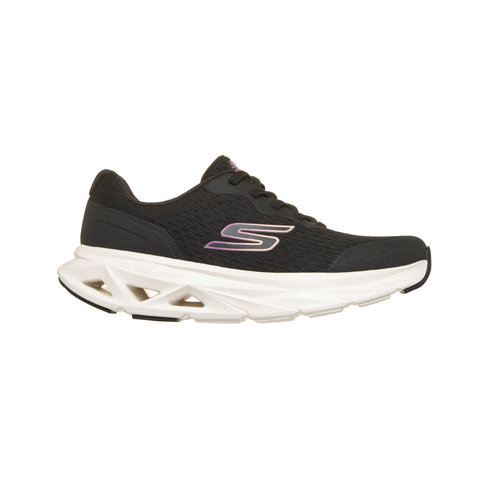 Skechers Women's Glide-Step Vortex - Avalin Lightweight Vegan Sneakers - Black/White