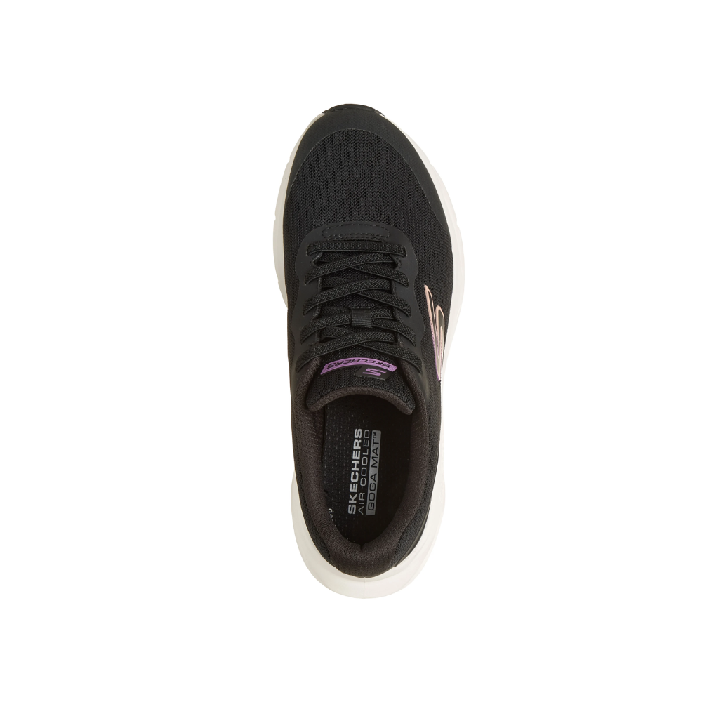 Skechers Women's Glide-Step Vortex - Avalin Lightweight Vegan Sneakers - Black/White
