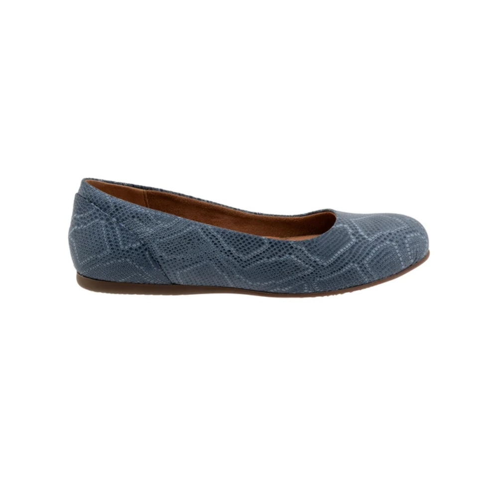 Softwalk Women's Sonoma Ballet Flat - Smoke Snake