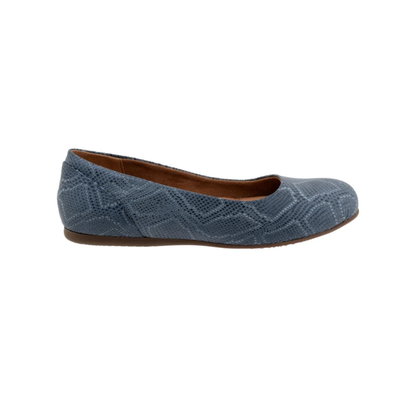 Softwalk Women's Sonoma Ballet Flat - Smoke Snake