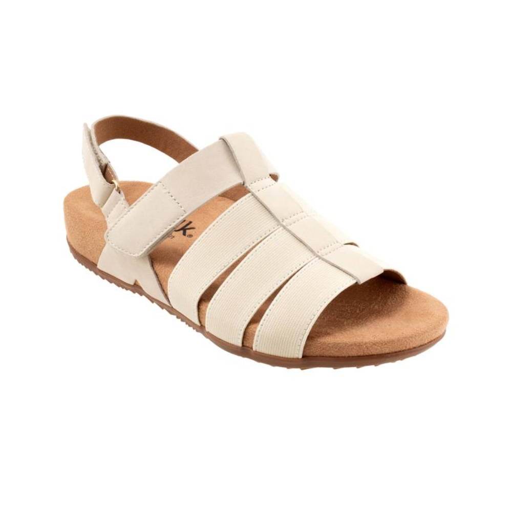 SoftWalk Burnaby Fisherman Sandal Comfortable Women's Sandals - Ivory
