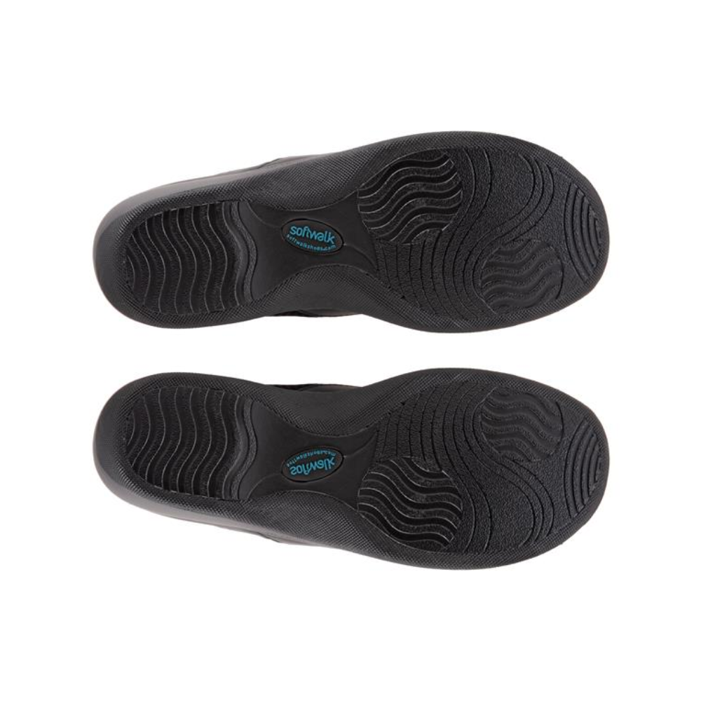 SoftWalk Aberdeen Women's Sport Slip-On Mule - Black