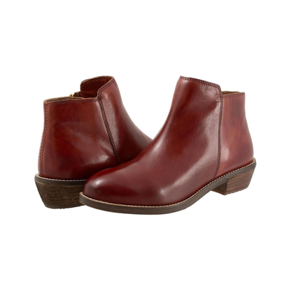 SoftWalk Rocklin 2.0 Women's Leather Ankle Boots - Red