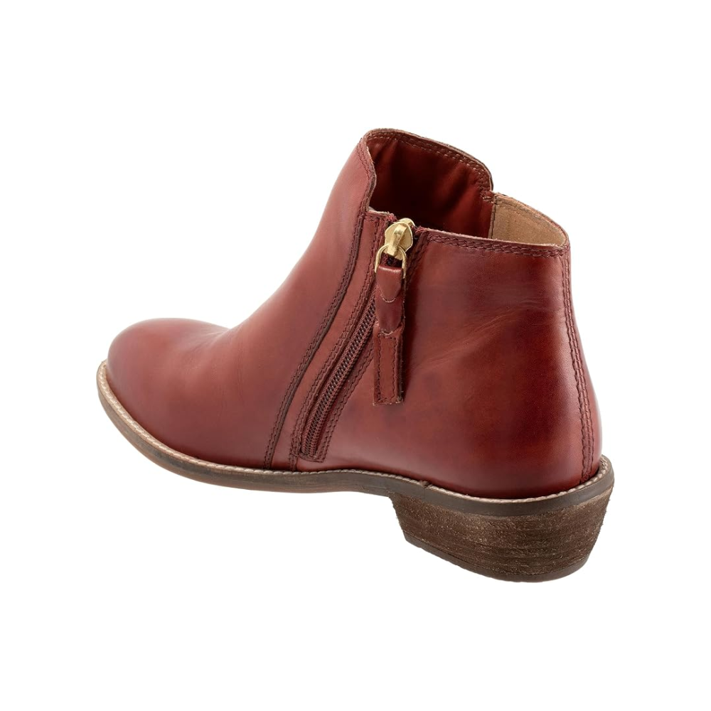SoftWalk Rocklin 2.0 Women's Leather Ankle Boots - Red