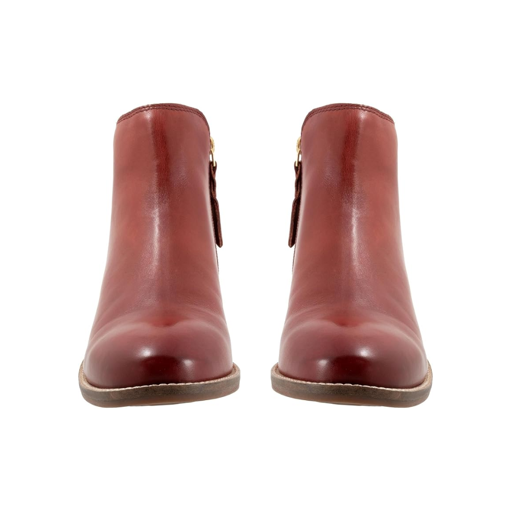 SoftWalk Rocklin 2.0 Women's Leather Ankle Boots - Red