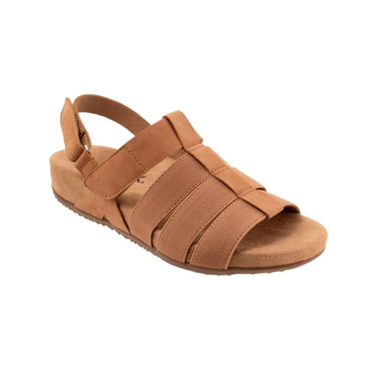 SoftWalk Burnaby Fisherman Sandal Comfortable Women's Sandals - Tan Nubuck