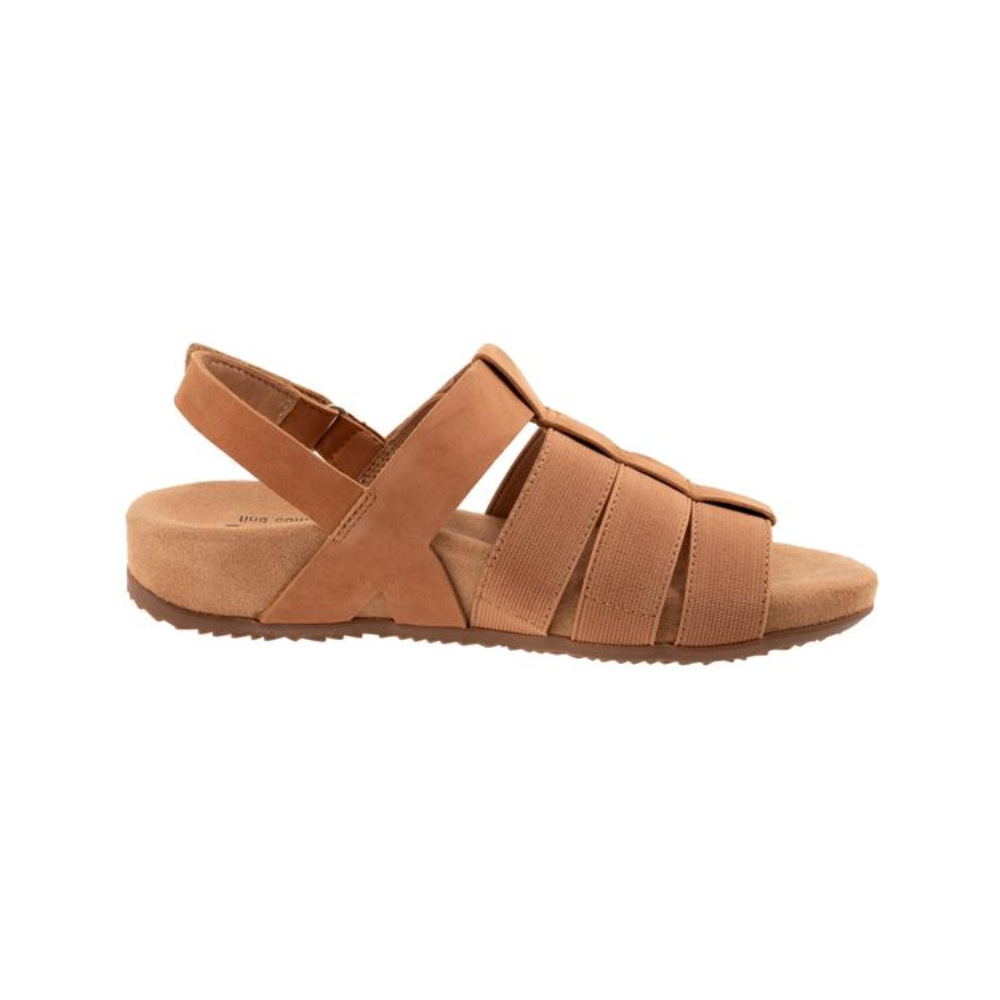 SoftWalk Burnaby Fisherman Sandal Comfortable Women's Sandals - Tan Nubuck