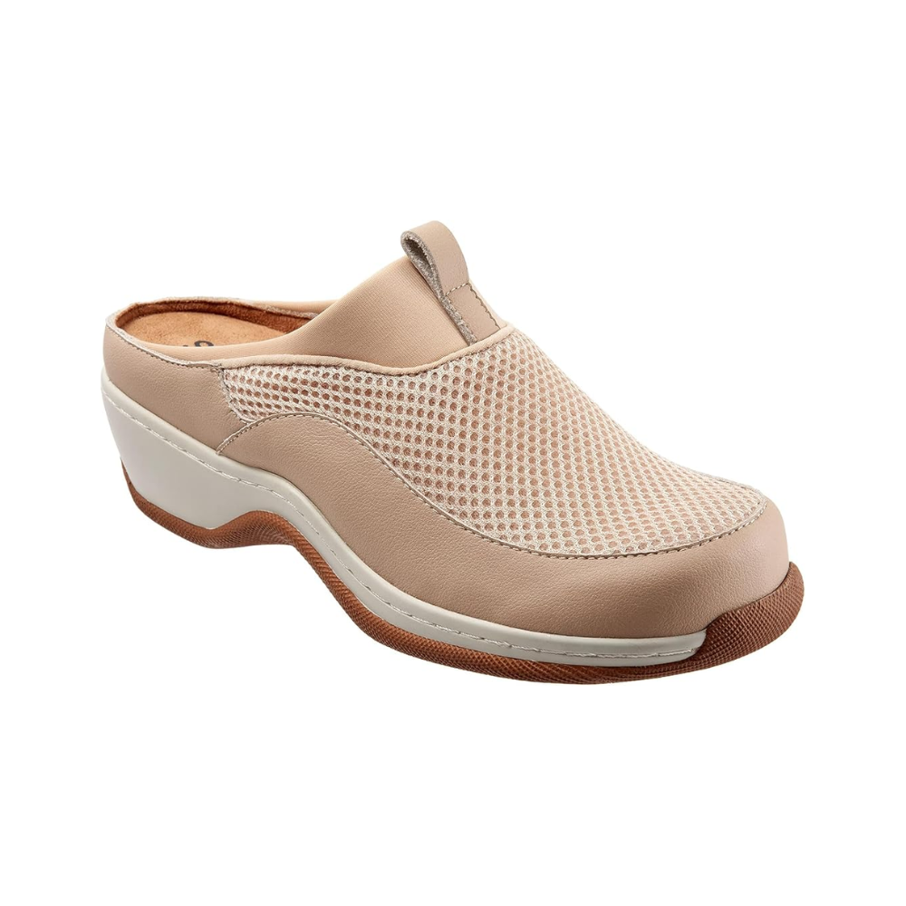 SoftWalk Aberdeen Women's Sport Slip-On Mule - Ivory