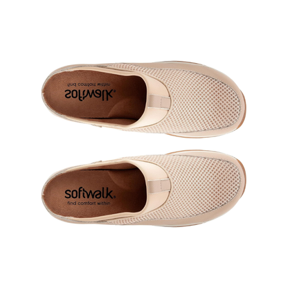 SoftWalk Aberdeen Women's Sport Slip-On Mule - Ivory