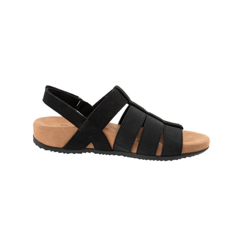 SoftWalk Burnaby Fisherman Sandal Comfortable Women's Sandals - Black