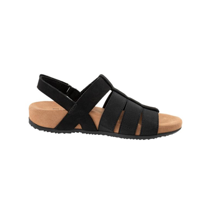 SoftWalk Burnaby Fisherman Sandal Comfortable Women's Sandals - Black