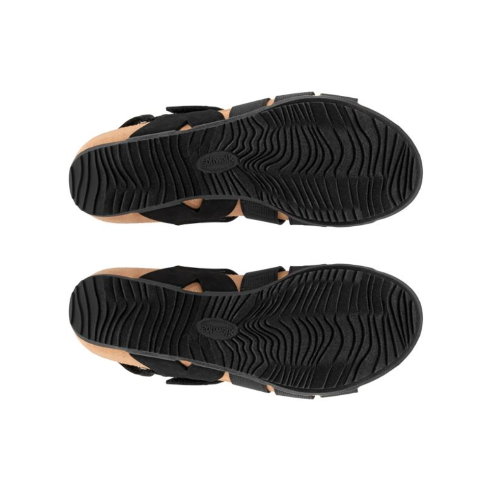 SoftWalk Burnaby Fisherman Sandal Comfortable Women's Sandals - Black
