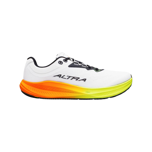 ALTRA Men's Torin 9 Road Running Shoe - White/Black/Safety Yellow