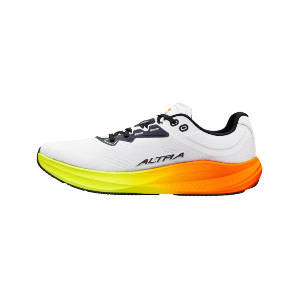 ALTRA Men's Torin 9 Road Running Shoe - White/Black/Safety Yellow