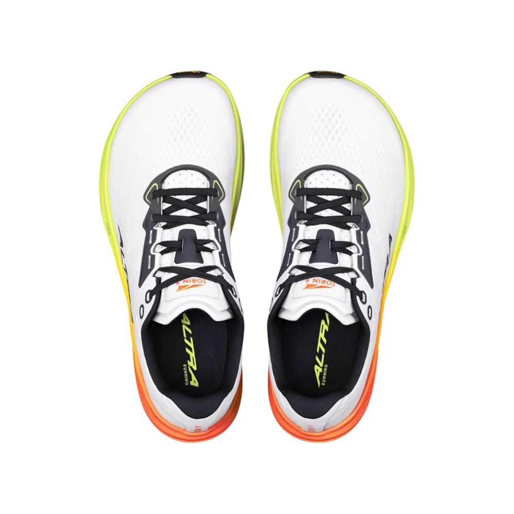 ALTRA Men's Torin 9 Road Running Shoe - White/Black/Safety Yellow