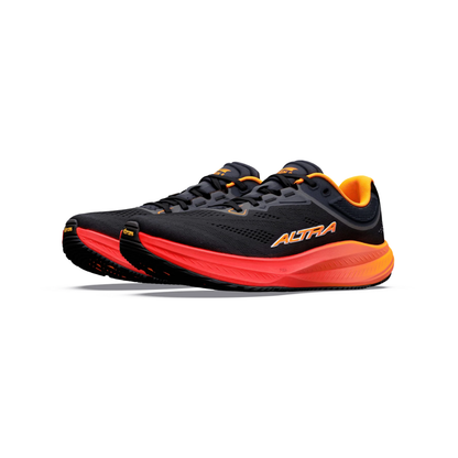 ALTRA Men's Torin 9 Road Running Shoe - Black/Orange Pop/Coral