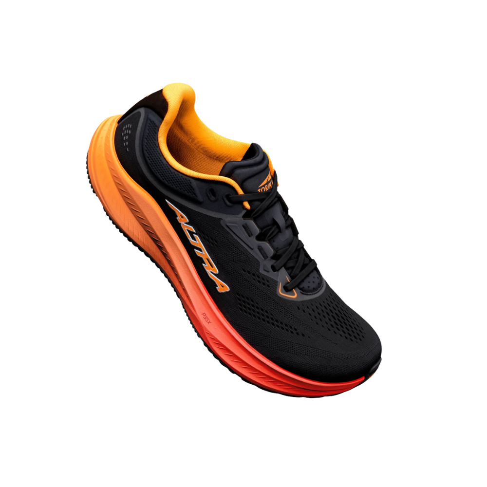 ALTRA Men's Torin 9 Road Running Shoe - Black/Orange Pop/Coral