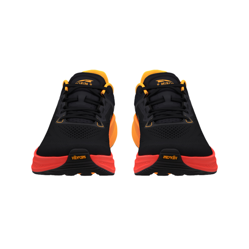 ALTRA Men's Torin 9 Road Running Shoe - Black/Orange Pop/Coral