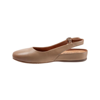 Softwalk Sandy Slingback Flat Women's Shoes - Taupe