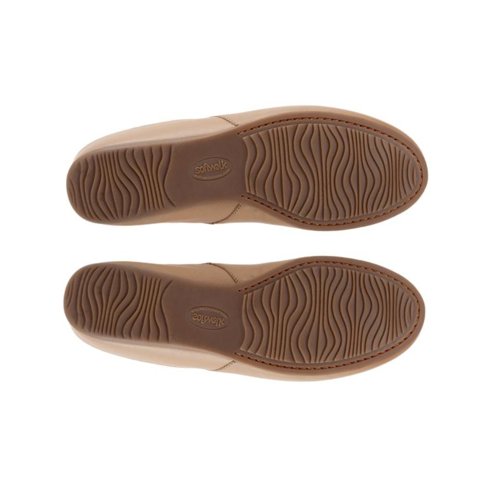 Softwalk Sandy Slingback Flat Women's Shoes - Taupe