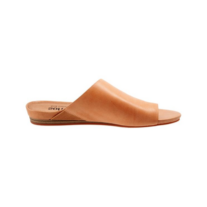 SoftWalk Corsica Cushioned Memory Slide Sandal - Beige