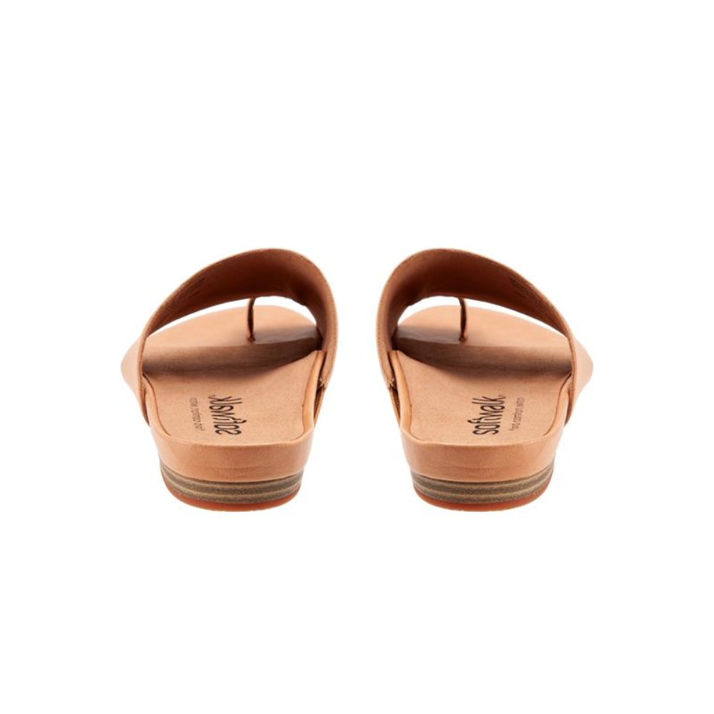 SoftWalk Corsica Cushioned Memory Slide Sandal - Beige