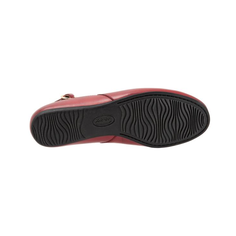 Softwalk Sandy Slingback Flat Women's Shoes - Dark Red