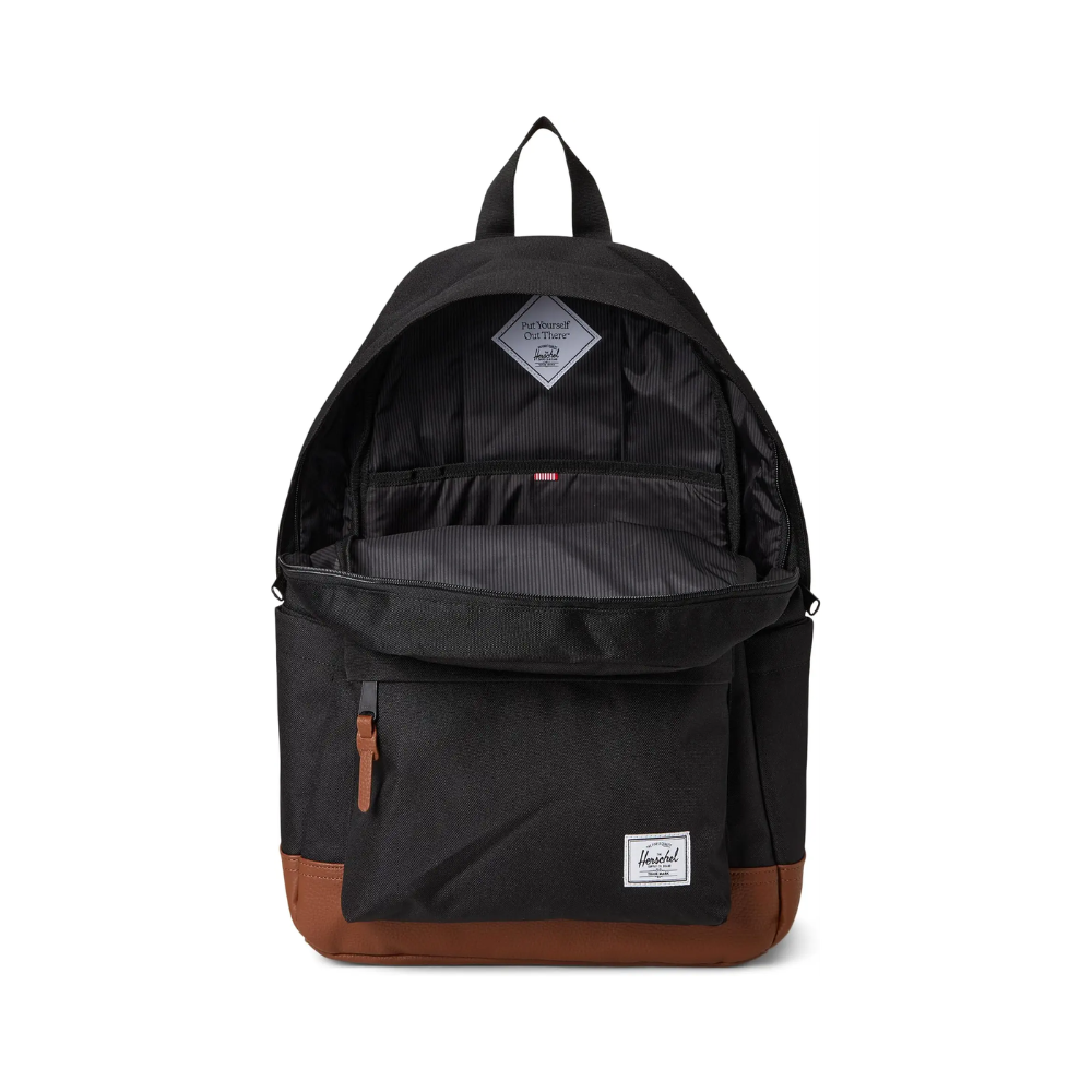 Herschel Heritage Backpack with Laptop Sleeve - Black/Tan