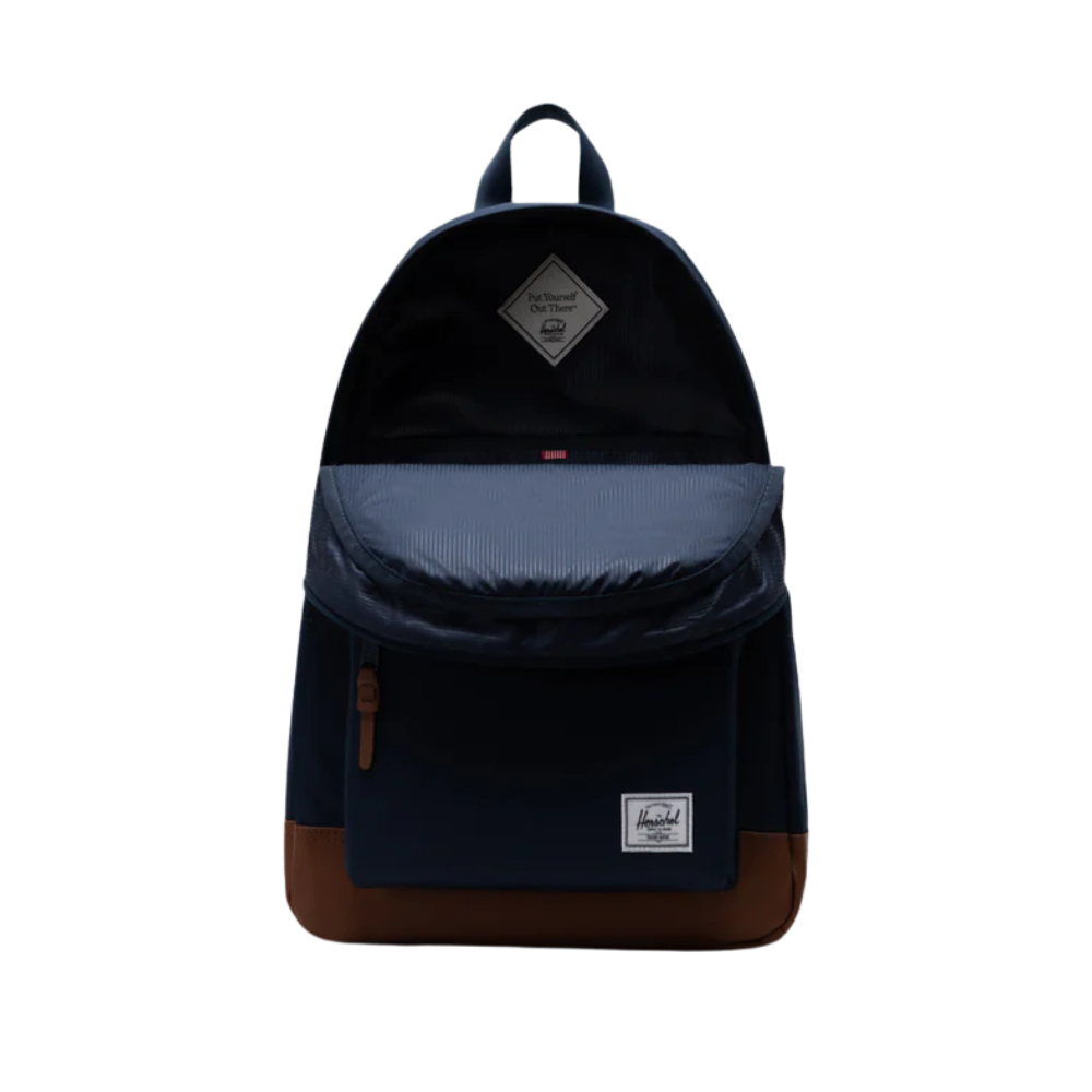 Herschel Heritage Backpack with Laptop Sleeve - Navy/Tan